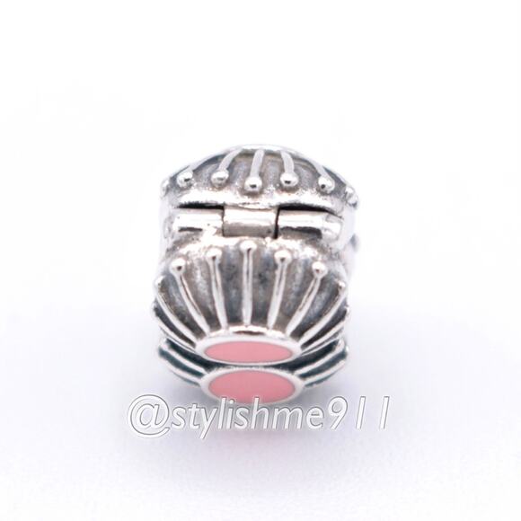 Rare Authentic PANDORA Pink Enamel Clip - 790578EN24 - Picture 13 of 15